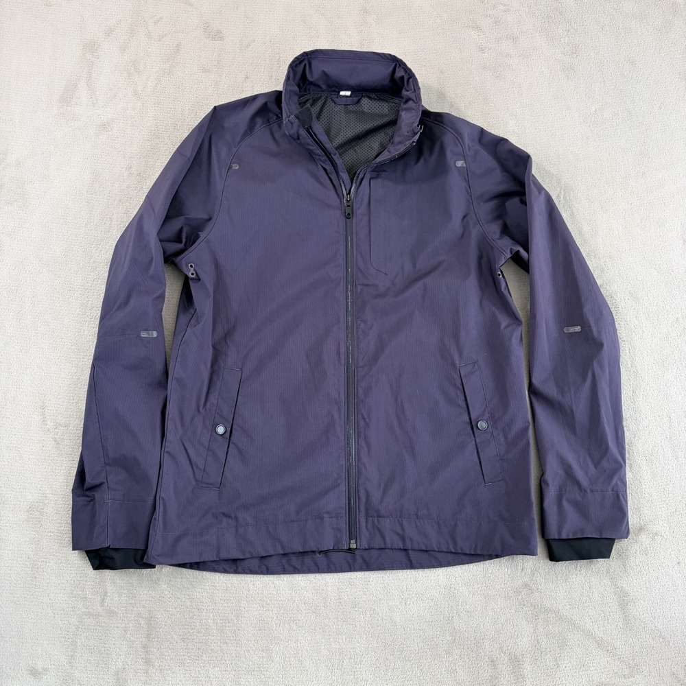 Lululemon Hidden Hood Windbreaker Active Running Jacket in Purple Men Large